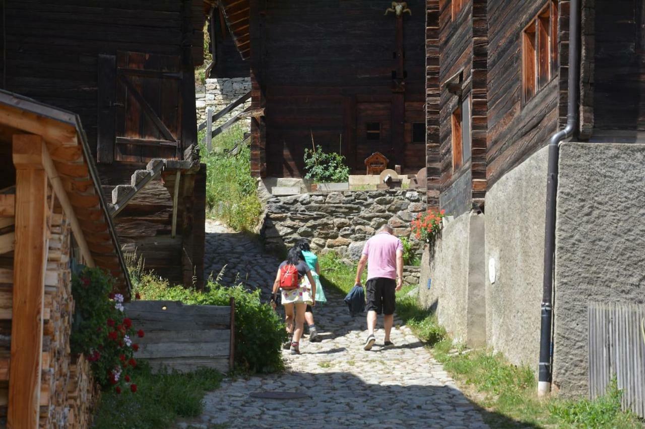 Denkmalgeschuetzter Spycher Total Renoviert Goms Zewnętrze zdjęcie